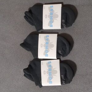Bombas Black Athletic Running Ankle Lot Of 3 Socks unisex Size Small NWT